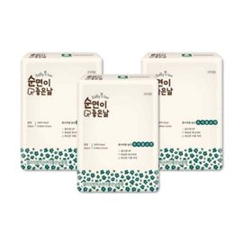 [SALLY'S LAW] Sanitary Pads Cotton Therapy Medium - 100% Pure Cotton, US-Certified, Quick Absorption, Ergonomic Leak Prevention for Dry Comfort - Made in Korea